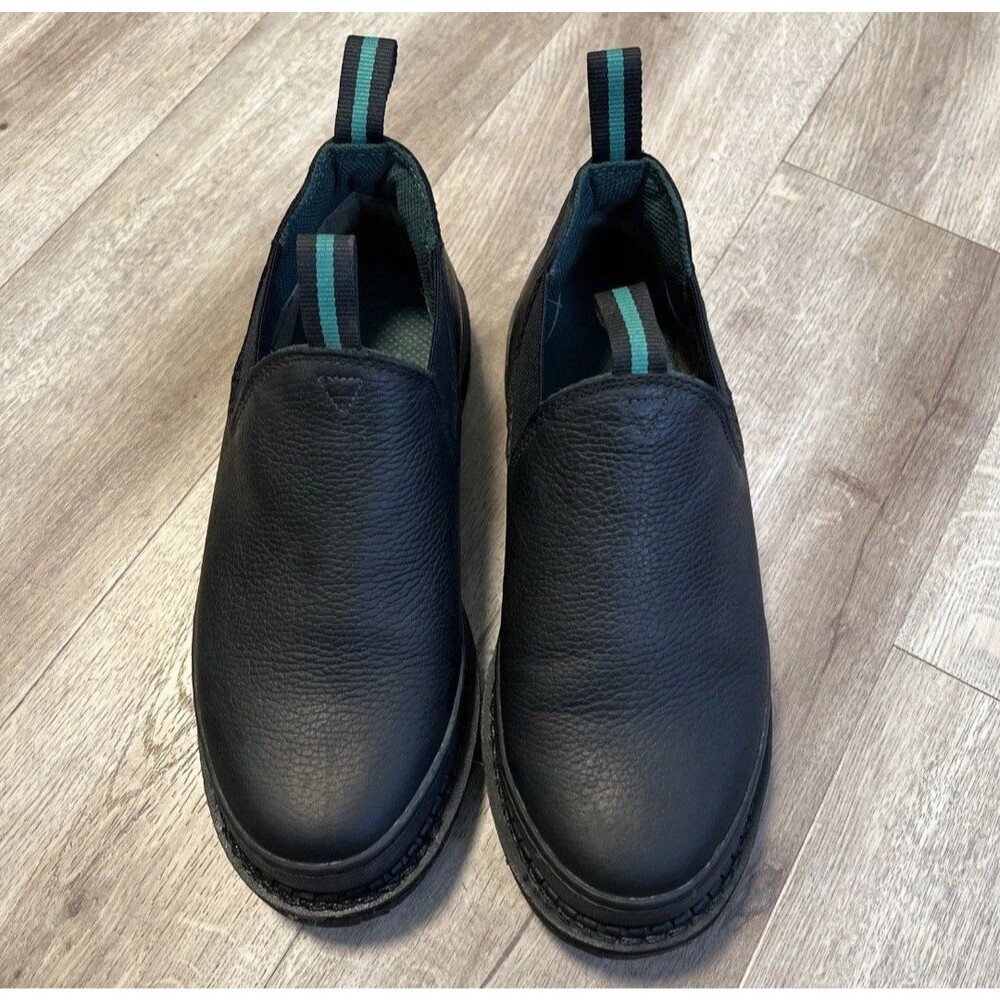Georgia Boot Giant Romeo Mens Size 8 M Black Leather Work Shoe Soft Toe Used GC - Picture 2 of 11